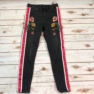 Topshop Moto Jamie Jeans 25 Side Stripe